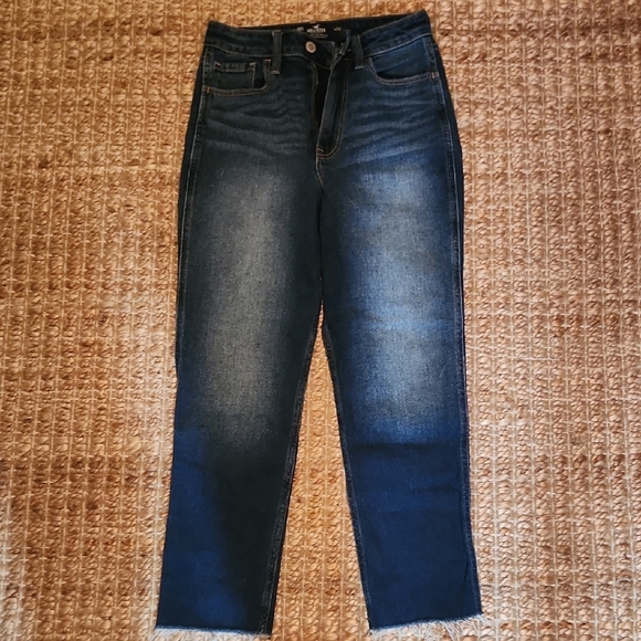 Hollister Dark Blue Ankle Jeans - Picture 1 of 4